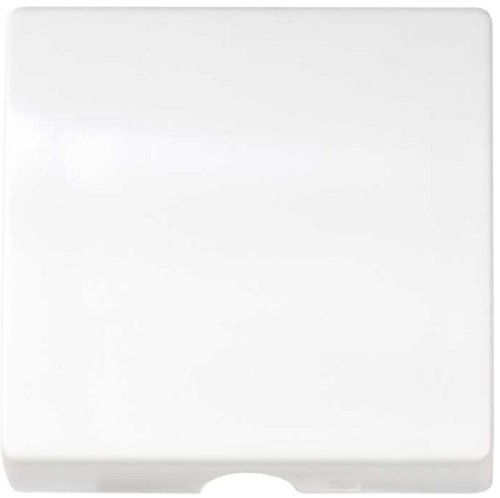 Лицевая панель Simon82 для вывода кабеля белый картинка